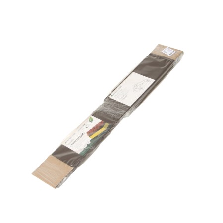 The flowerbed is galvanized "trapezoid", d = 100 cm, h = 15 cm, brown, Greengo-14