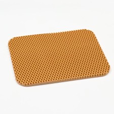 Animal rug EVA, cellular, 27 x 34 cm, beige