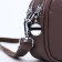Cross-Bodi bag on zippers, external pocket, brown color