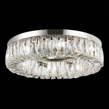 Ceiling Ceiling ST LUCE. SL1226.102.08. Rifrazio. 8x40 W, E14, 61.5x61.5x15 cm, Nickel color-1