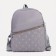 A backpack with a zipper, an outer pocket, 2 lateral pockets, a wallet, color gray color