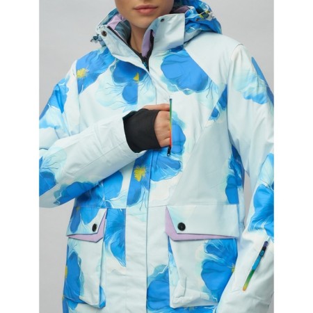 Ski costume is female, size 46, blue color-2