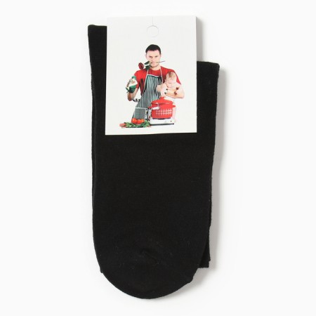 Socks male husband, black color, size 25-27-2