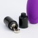 Vibrator Mini Cosmo Woman, with antennae, on batteries, 85 x 24 mm, purple