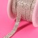 Rhound rhinestones, d = 2 mm, width - 7 mm, 4.5 ± 0.5 m, silver color
