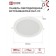 LED panel In Home RLP-VC, 36 W, 230 V, 6500 K, 2880 lm, 220 mm, round, white