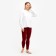 Female thermal underwear (leggings), red color, size 50-52 (l)