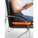 Pillow on the seat, size 40x40 cm, orange color