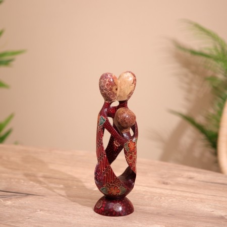 Abstraction "Family" wood 23 cm