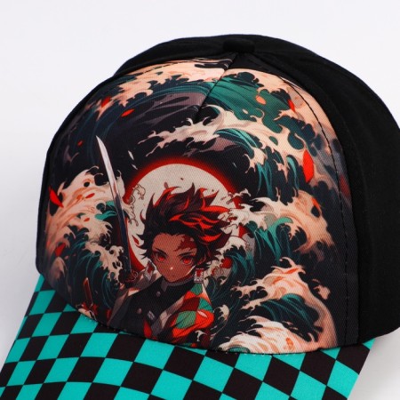 Baby cap for the boy “Waves”, anime, black color, rr 52-54, 5-7 years old-3