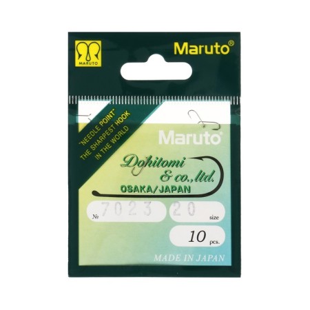 Mushin hooks Maruto 7023, color BR, No. 20, 10 pcs.