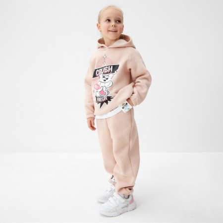 Толстовка (худи) для девочки MINAKU: CRUSH, цвет розовый, рост 146 см-4