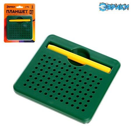 Magnetic tablet for drawing, 96 holes, green