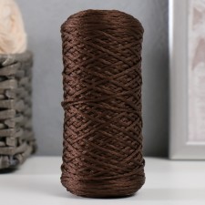 Knitting cord 100% polyester 1mm 200m/75 ± 10g (11-chocolate)