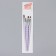 A set of brushes for building and design of nails, 4 pcs, 18 cm, lilac/silver color
