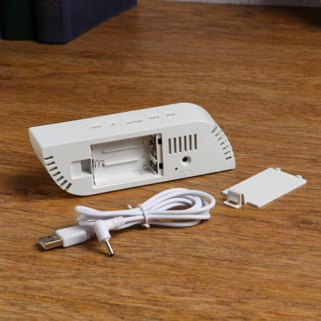 Clock -Electronic desktop -boiler with a thermometer, 15 x 5 cm, USB-2