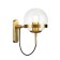 Bra Indigo, 13005/1w Bronze. 1x40W, e27, 270.5x150x221 mm, transparent color