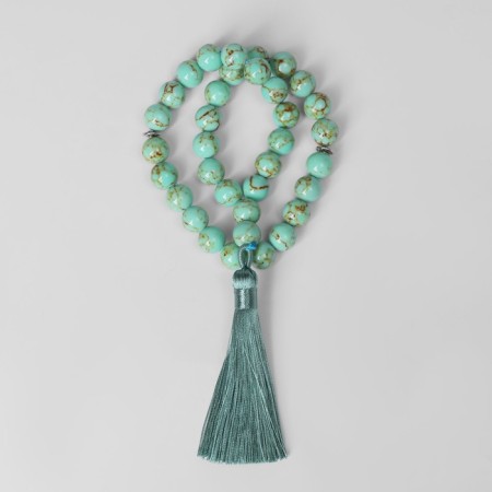 Parsing Muslim ball No. 10 "Biryuza Old", 35 beads through a jumper-2