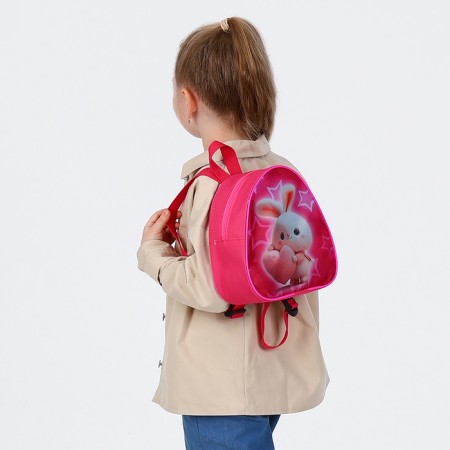 Baby backpack on lightning, pink color-5