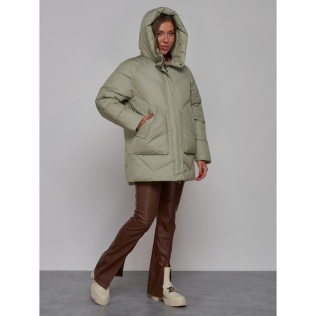 Winter jacket, size 52, light green color-6