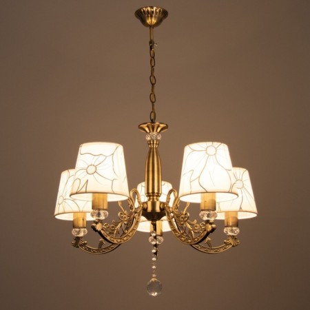 Virginia chandelier 5x40W E14 bronze 58x58x76 cm. Model F761TT-671-2
