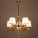 Virginia chandelier 5x40W E14 bronze 58x58x76 cm. Model F761TT-671