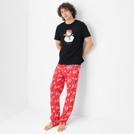 New Year. Pajama men's kaftan "Harvest year", size 56-5