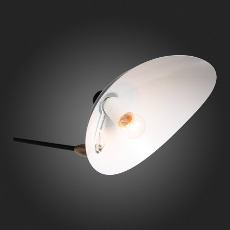 Sconces st. SL305.401.01. SPRUZZO. 1x60 watts, e27, 18x40 cm, black color-19