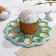 Easter stand for 12 eggs and kulich "Rabbit", 30 x 30 cm.
