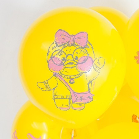 Shar Latex 12 "Happy Birthday! La Laddo", 2-land, set 25 pcs., Yellow color-2