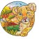Wooden puzzle "Playful lion", 24 × 25 cm