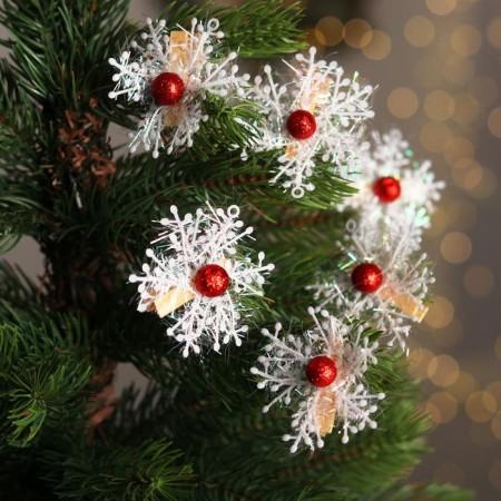 Brongs for the decor "Snowflakes" 6 pcs.