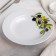 Deep “olives” plate, 225 ml, d = 20 cm, white color, mix, porcelain pattern
