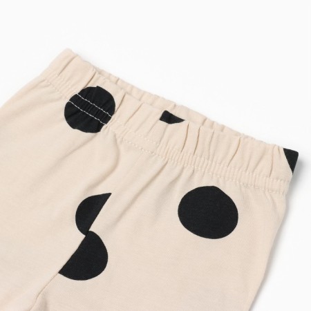 Costume: T-shirt and leggings crumb I "peas", height 86-92, beige-3