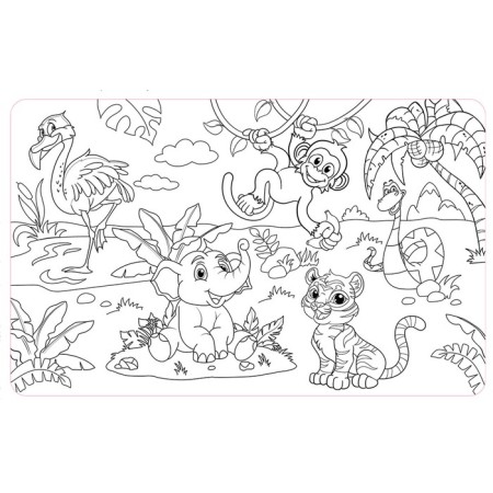 Magar-coloring reusable "Jungle"-1