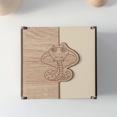 New Year's box combined "Little Snake" 10.5x10x7 cm-2