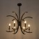 Lamp "Arles" 6he14 40W Black 66x66-42-142 cm