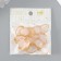 Decor for creativity Plastic "Transparent-gold" Set 25 pcs 2.3x1.6 cm