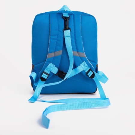 Baby backpack on lightning, reflective elements, blue color-2