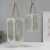 Climber Metal, glass flashlight "openwork corners" White set 2 pcs 26.5x14x14 cm
