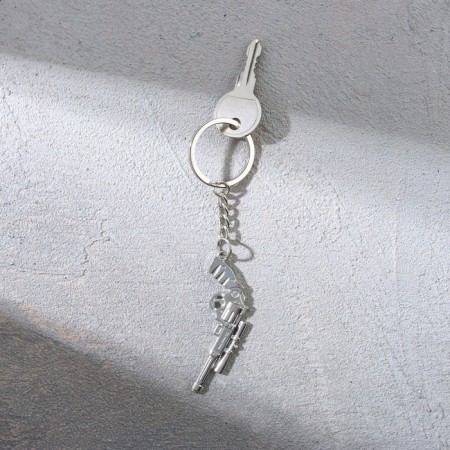 Metal keychain "character and will", 11.5 x 3 cm-5