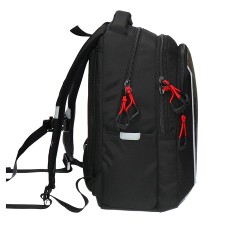 School backpack, 40 x 27 x 20 cm, Grizzly, ergonomic back, laptop department, black-3