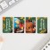 A set of magnetic bookmarks 4 pieces on the substrate "Best Teacher"