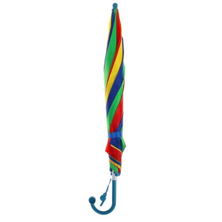 Rainbow umbrella, semi-automatic, with a whistle, r = 38cm, the color of mix-5
