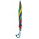 Rainbow umbrella, semi-automatic, with a whistle, r = 38cm, the color of mix