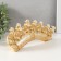 Polystone souvenir "Seven elephants on the tusk" Carved 10x24x3.5 cm