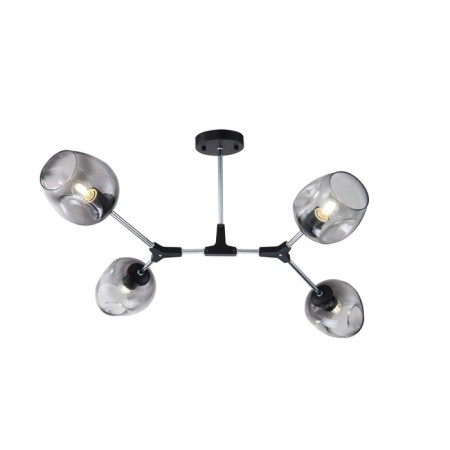 Freya FR5006CL-04B Desi ceiling lamp, 680x700x365 mm, E27, 4x60W, black color black