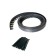 Garden plastic curb, 55 mm, black, 10 m + 30 stakes, "mango
