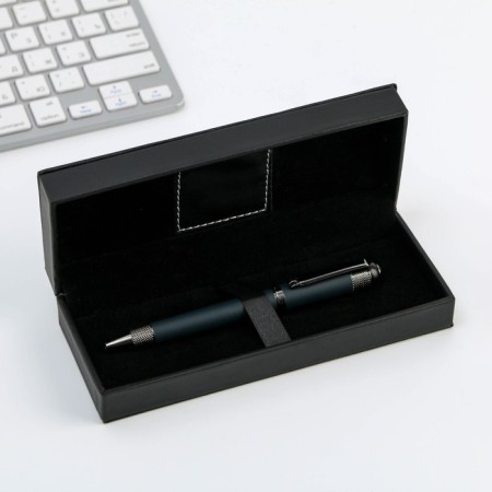 Gift handle in a case to the leatherette "with gratitude!", Blue pasta 1.0 mm-3