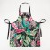 Apron "Ethel" Tropical Parrots 60*70 cm, 100% cotton, sarzha 190 g/m2